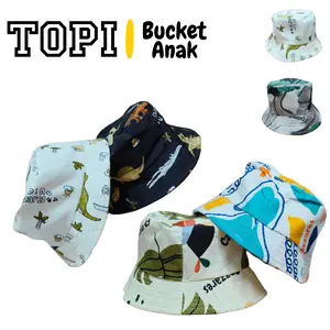 Topi Bucket Anak Laki-laki dan Perempuan Motif Lucu