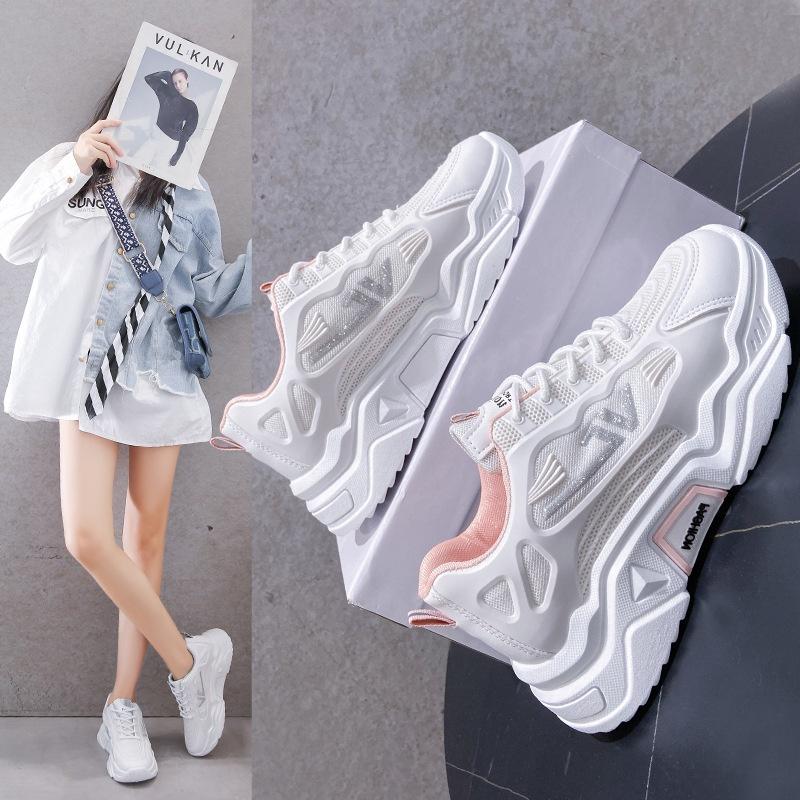 Cani "Free Box" (Size 37 - 42) Jiwoo Sepatu Wanita Sneakers Bertali Kasual Fashion Sport Anti Slip 9003 4