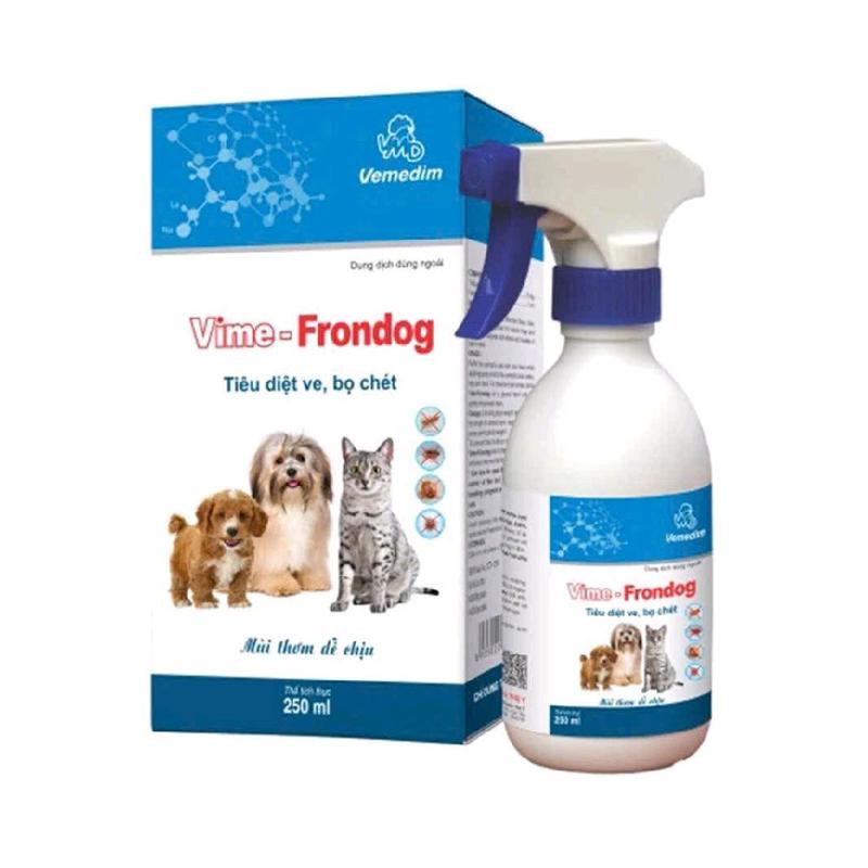 Vime Frondog - Chai xịt diệt ve bọ rận cho chó mèo
