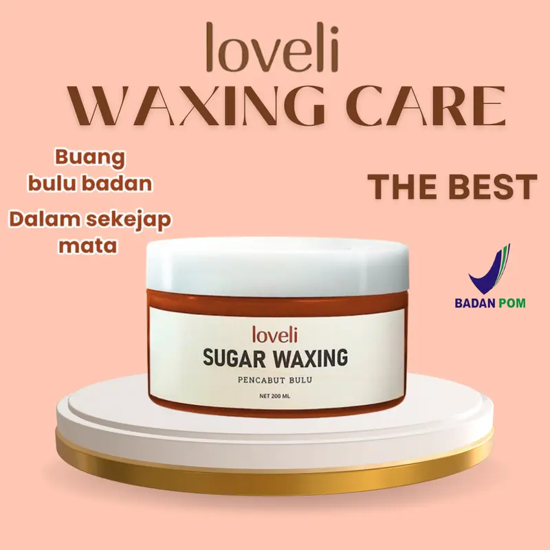 SB - Loveli Sugar Wax | Waxing Kit | Pencabut Bulu |Free Kain Wax+2 Spatula 2