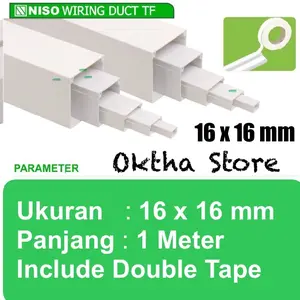 Kabel Ducting TF TC Protector Niso 16 x 16mm + Double Tape - Harga per Batang