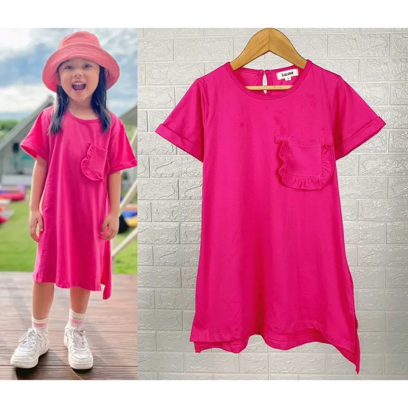 DRESS ANAK RUMI OVERSIZE SIZE 1-5 TAHUN - DASTER ANAK BAHAN KAOS DRESS LUCUNA RUMI ANAK 7