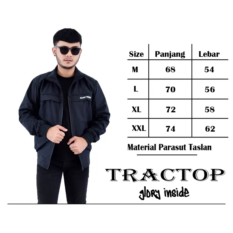 Glory Inside Tracktop Jacket Diamond Black 8