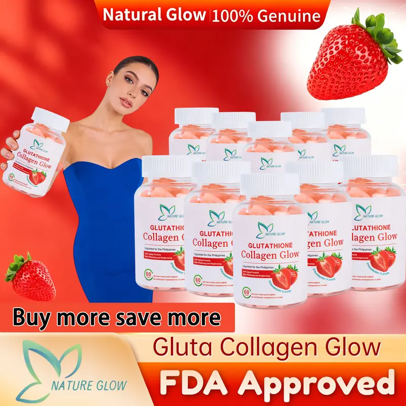 FDA APPROVED】Nature Glow 60PC APPLE CIDER Vinegar Gummies