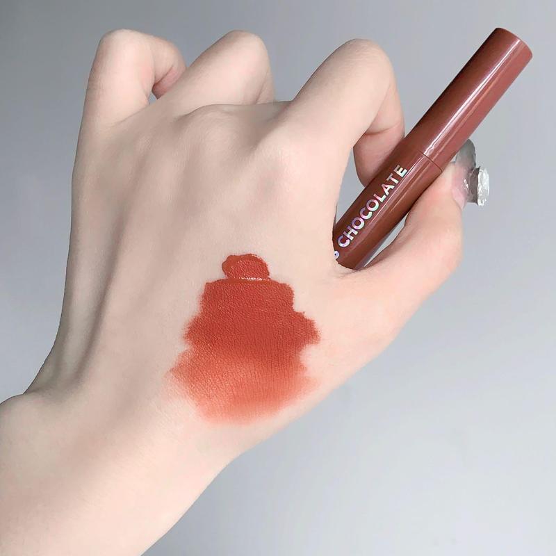 Product Introduction of 【TOP】Chocolate five lipstick set matte finish non-fading lipstick female student 17