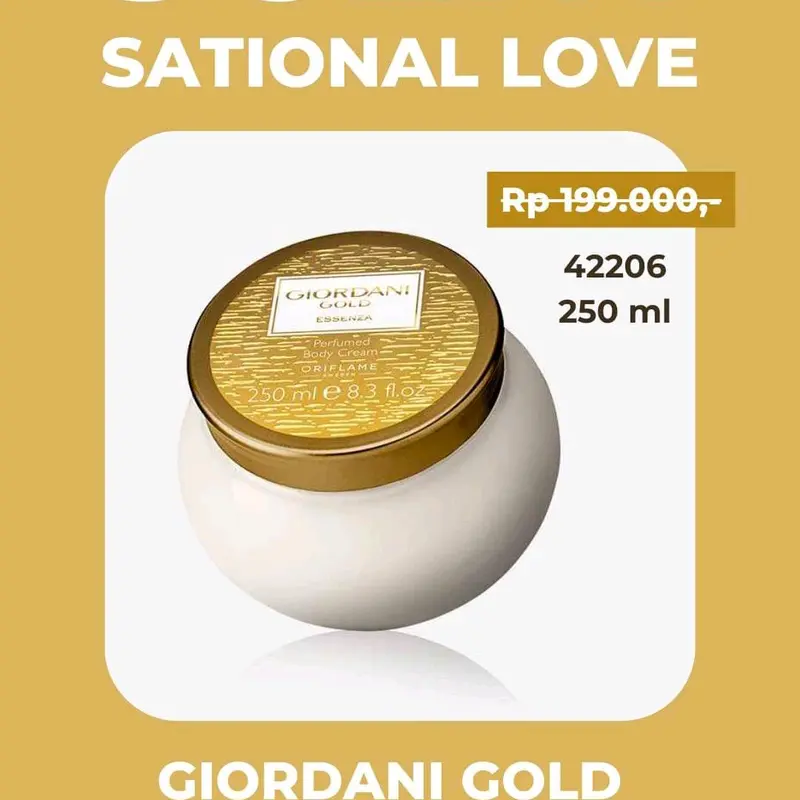 Giordani Gold Essenza parfumed Body cream murah