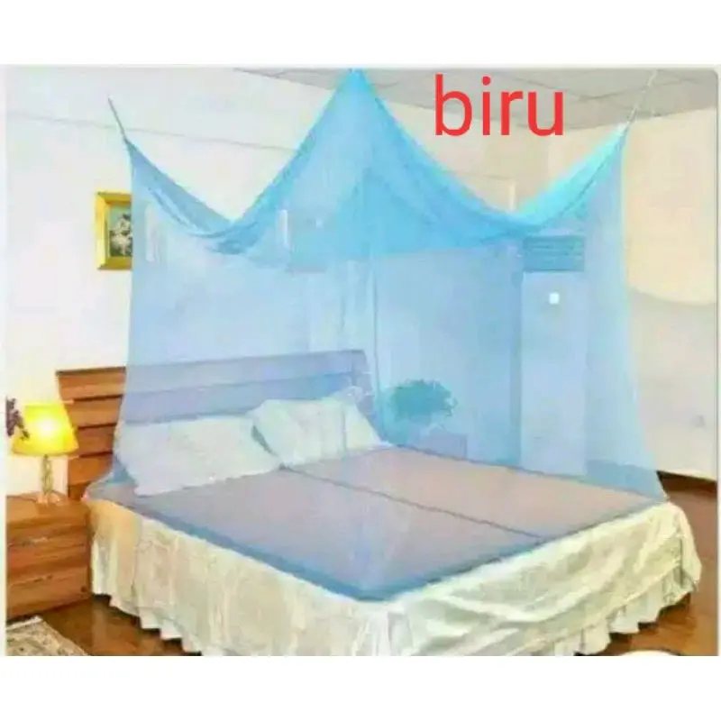 TIRAI KELAMBU ANTI NYAMUK,MOTIF KOTAK DAN BULAT POLOS,UK 180X200