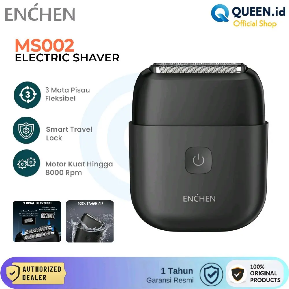 ENCHEN MS002 Mini Shaver Trimmer Elektrik Alat Cukut Jenggot Kumis Waterproof Electric