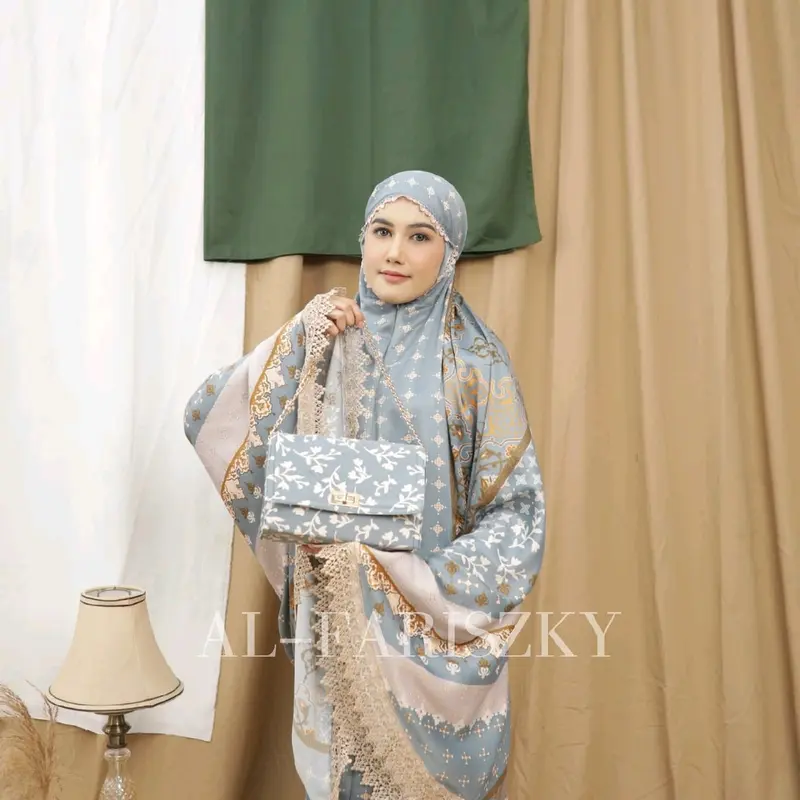 Mukena Dewasa 2in1 Maxmara Silk Premium Renda Cantik Nagita Lembut 3