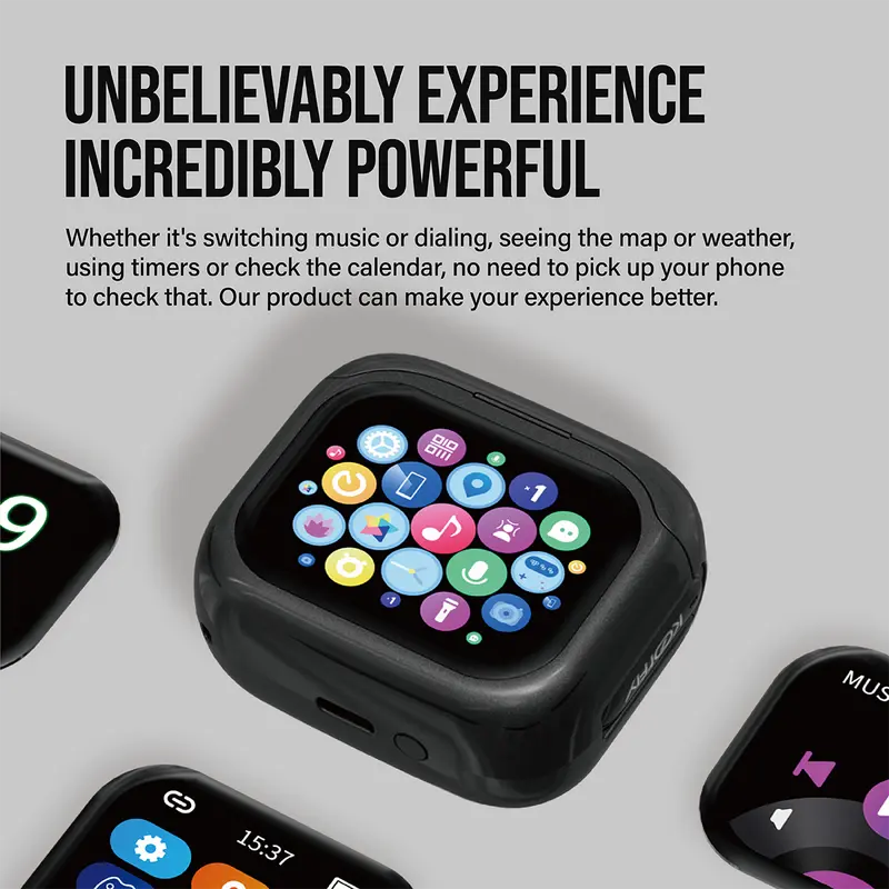 KOORFLY EP1000 Earphone TWS Bluetooth Headset Smart HD Large Screen Original Multi-Function Wireless Earbuds 5