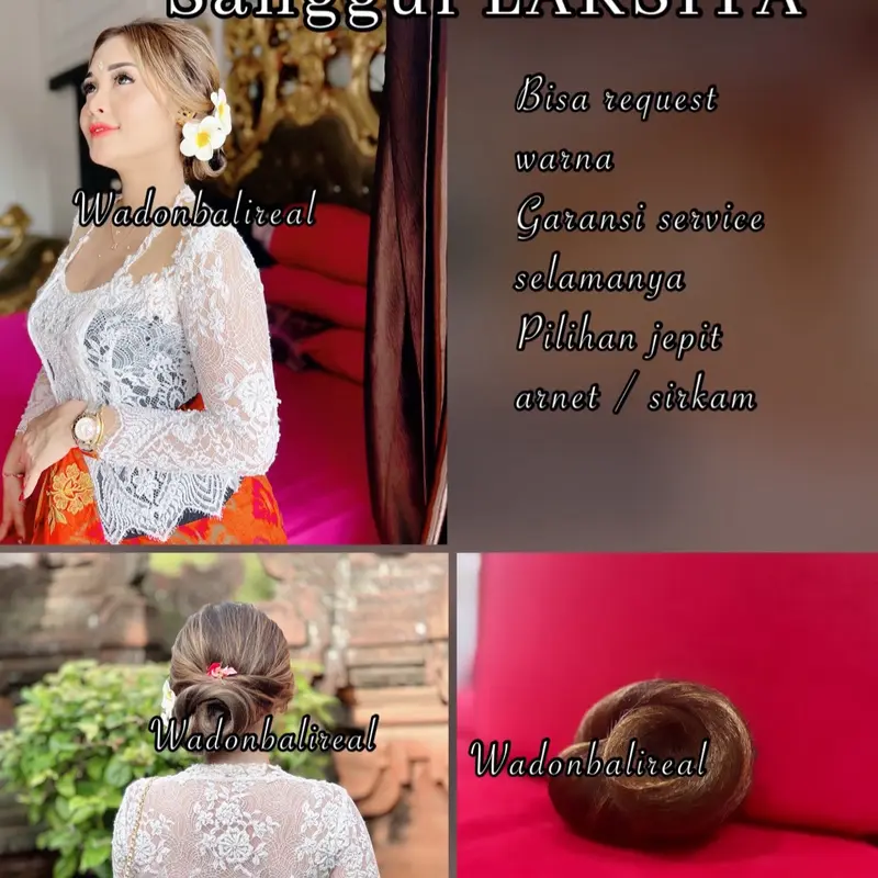 Sanggul laksita +wadonbalireal +wadonbali +sanggul laksita by wadon bali /alat hairdo instan 0