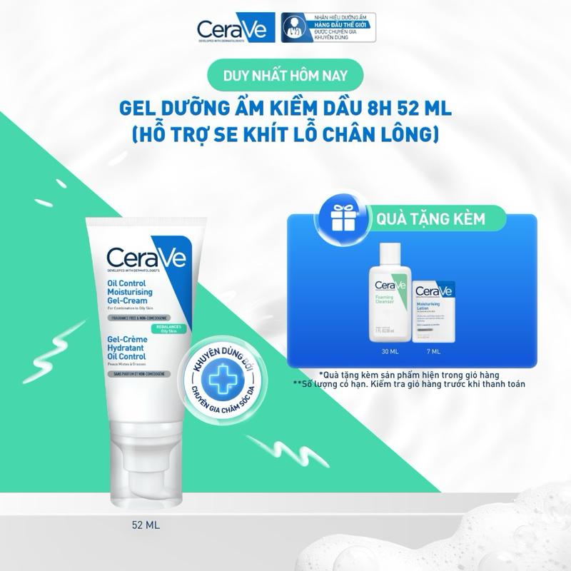 Kem dưỡng ẩm & kiềm dầu dành cho da dầu và da hỗn hợp. Gel dưỡng ẩm kiềm dầu 8h giúp phục hồi chuyên sâu, giữ da ẩm mịn suốt 48 giờ. DÙNG CHO DA MẶT_ Chăm sóc da_Kem & Sữa dưỡng thể_Skincare cho Nam và Nữ