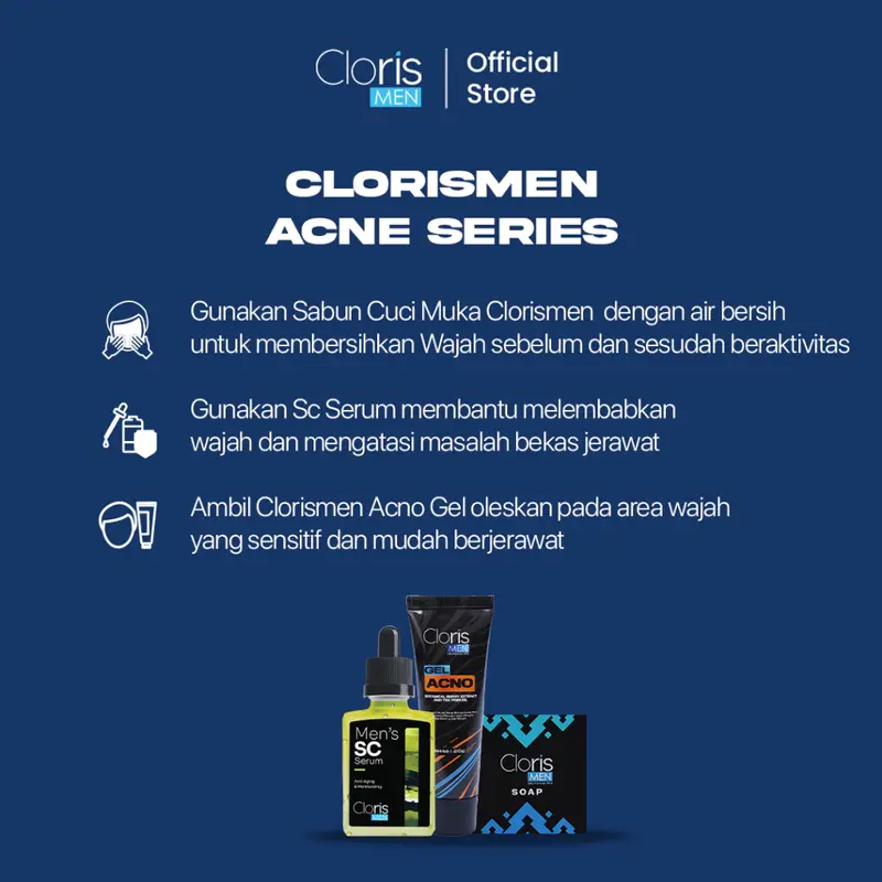 Clorismen PAKET BRIGHTENING SERIES Skincare Perawatan Wajah Pencerah Muka Mencerahkan & Memutihkan 5