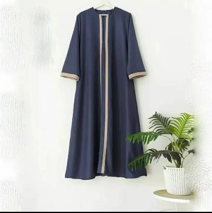 ABAYA ARABIAN BASIC NBC 01 HITAM BAHAN CRINKLE POLOS CANTIK ADEM BUSUI FRIENDLY MURAH STYLE CASUAL Airflow Muslim 4