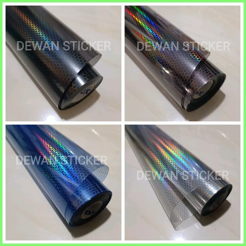 skotlet hybrid sarang tawon transparan hologram pelangi untuk lampu motor dan mobil. dan body motor transparan glosy dan doff Motorcycle 1