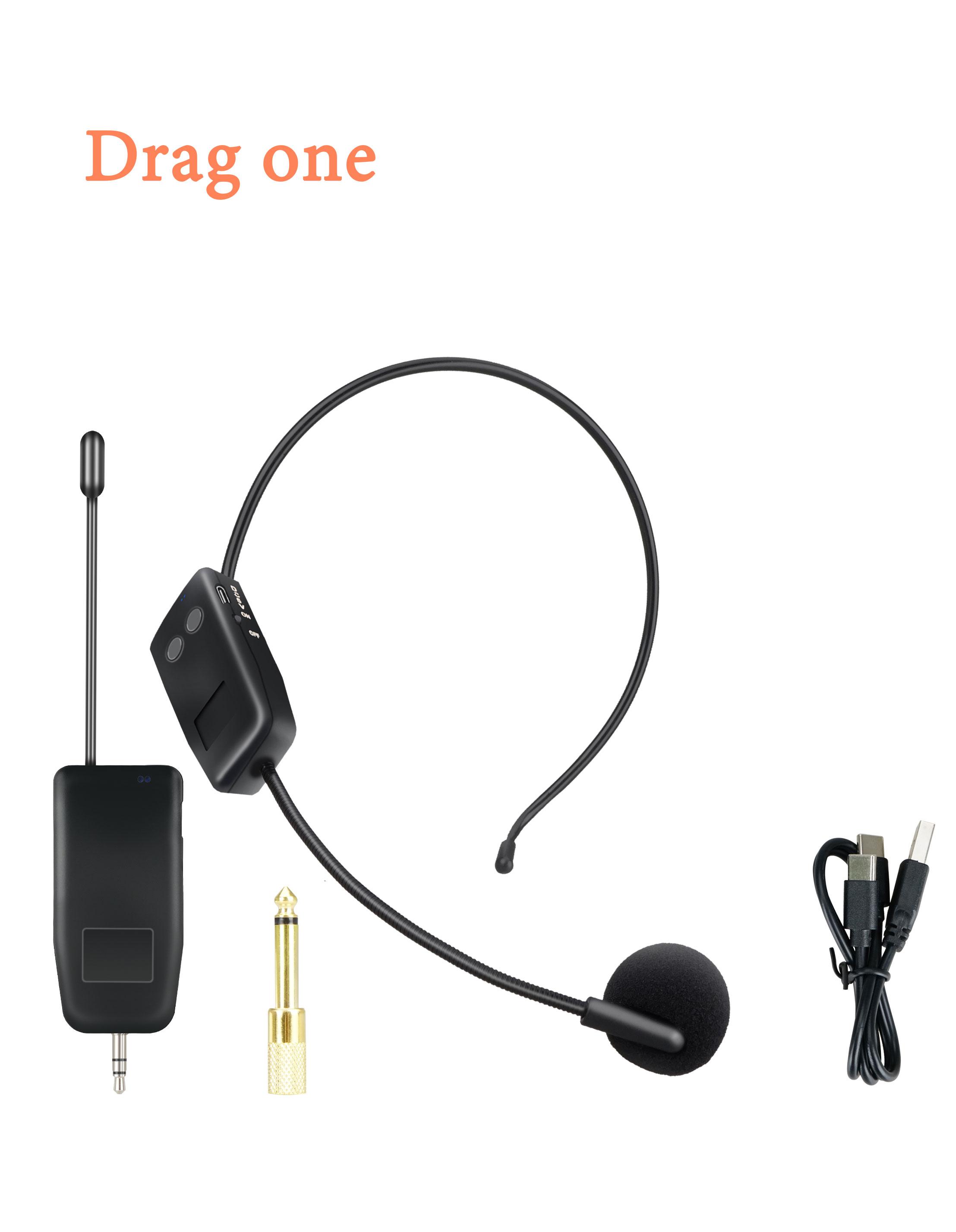 mic wireless karaoke suara jernih original murah 2.4g mikrofon tanpa kabel headset microphone bando imam masjid Menerima jarak 20 meter Dapat menyesuaikan volume