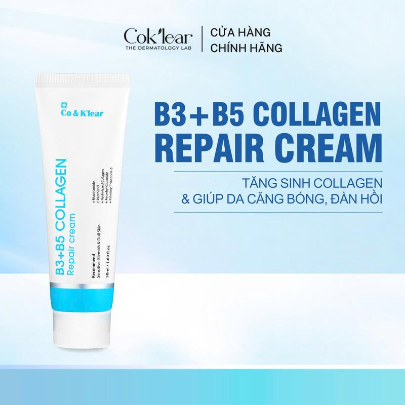 Co&K’lear B3 + B5 – Kem Dưỡng Ẩm Phục Hồi Da Yếu, Cấp Ẩm Sâu Cho Da Căng Bóng