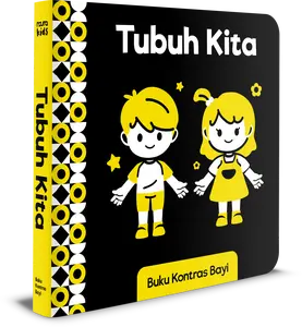 [Mizan] Buku Kontras Bayi - Tubuh Kita