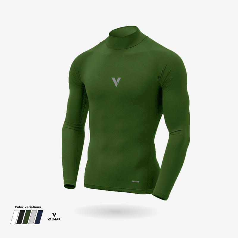 Valmar Baselayer manset BASIC pria olahraga Compression wear elastic sport man material spandex / mangset football running gym fitnes sepeda badminton 5