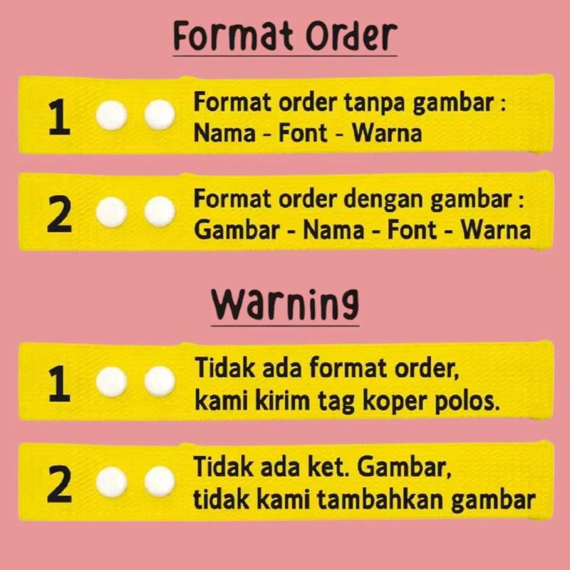 Penanda Koper Haji Umrah Traveling Custom Nama 4