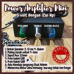 AMPLI POWER MINI 5 VOLT Bisa cod