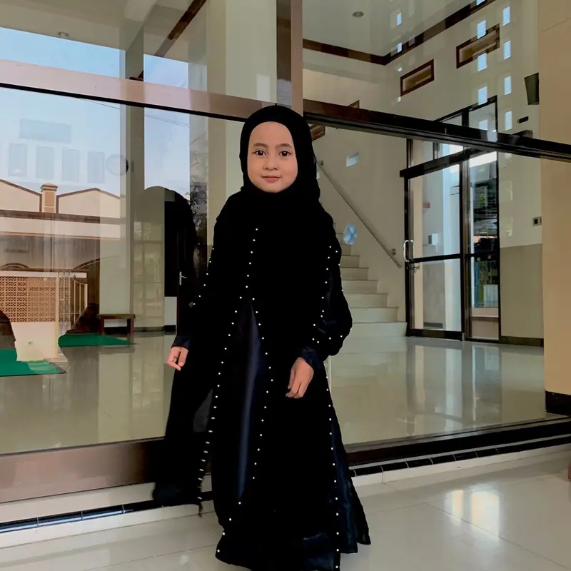 Gamis Abaya hitam anak Murah turkey 1