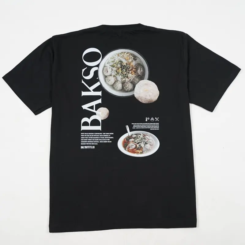Dailyoutfits Kaos Local Food Bakso 0
