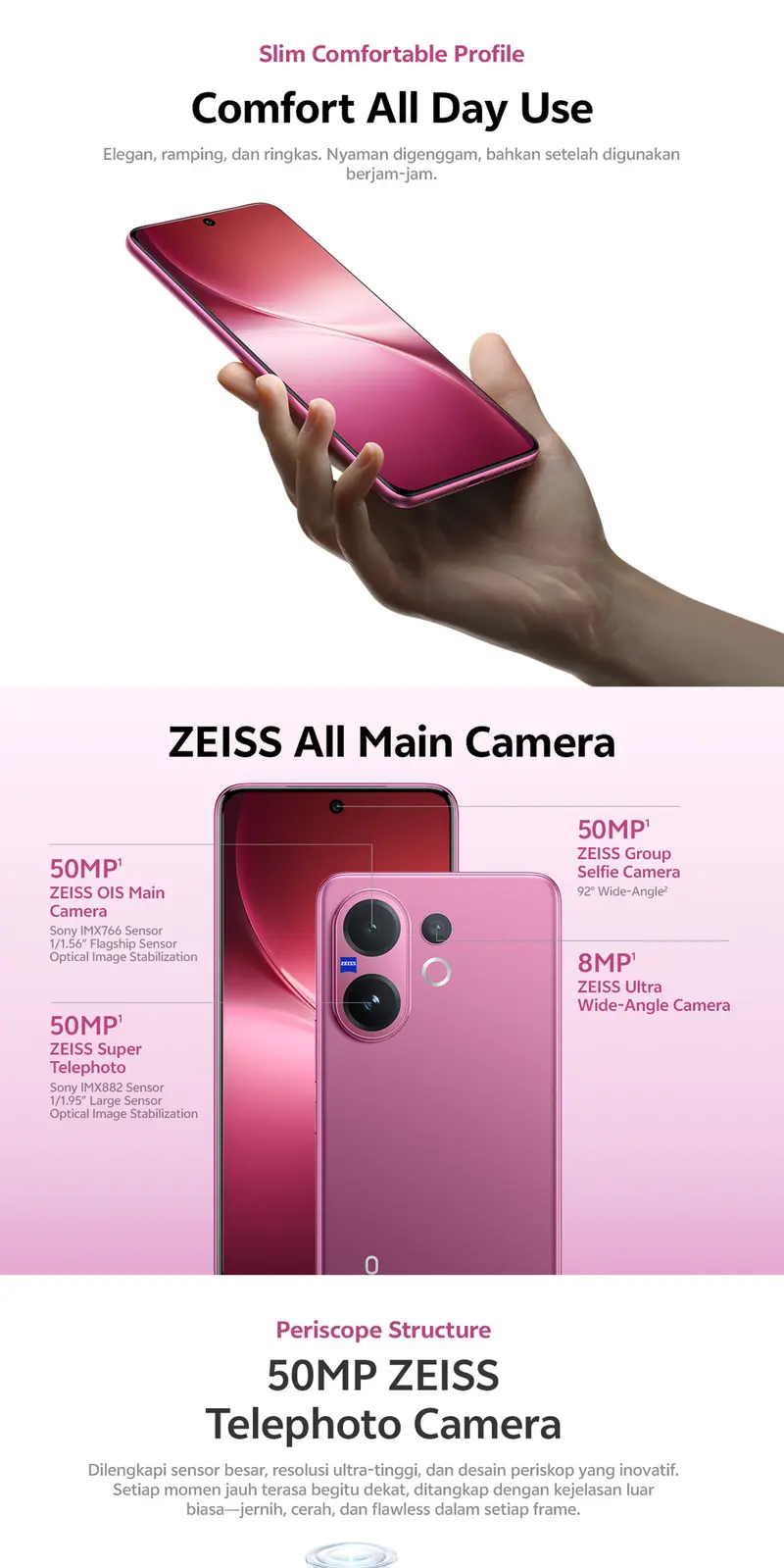 [NEW LAUNCH] vivo V60 5G 10x Zoom Telephoto, ZEISS Multifocal Potrait, Snapdragon 7 Gen 4, IP68+IP69, vivo AI