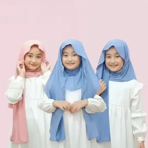 Pashmina Anak Inner Oval | Pasmina Oval Ninja Jilbab Inner 3 In 1 Anak Jersey Premium 4-12 Tahun