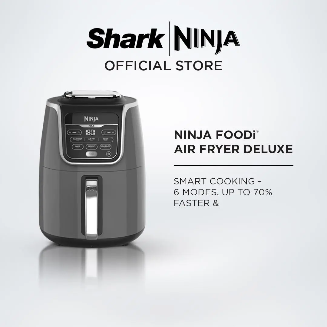 Ninja Air Fryer Max 5.2L, Digital Airfryer, Cooks, Crisps, Roasts, Bakes, Reheats and Dehydrates - Ninja AF160