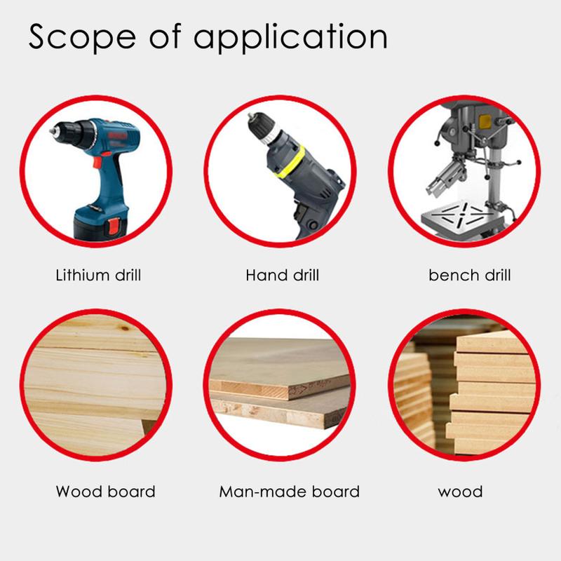 Aircraft type hole saw DIY adjustable drill hole saw feature1. Carbide cutter head, sharp and wear-resistant, can be reused after grinding, and has a long service life2. The cutter body is all heat-treated, and it has good performance of high 8
