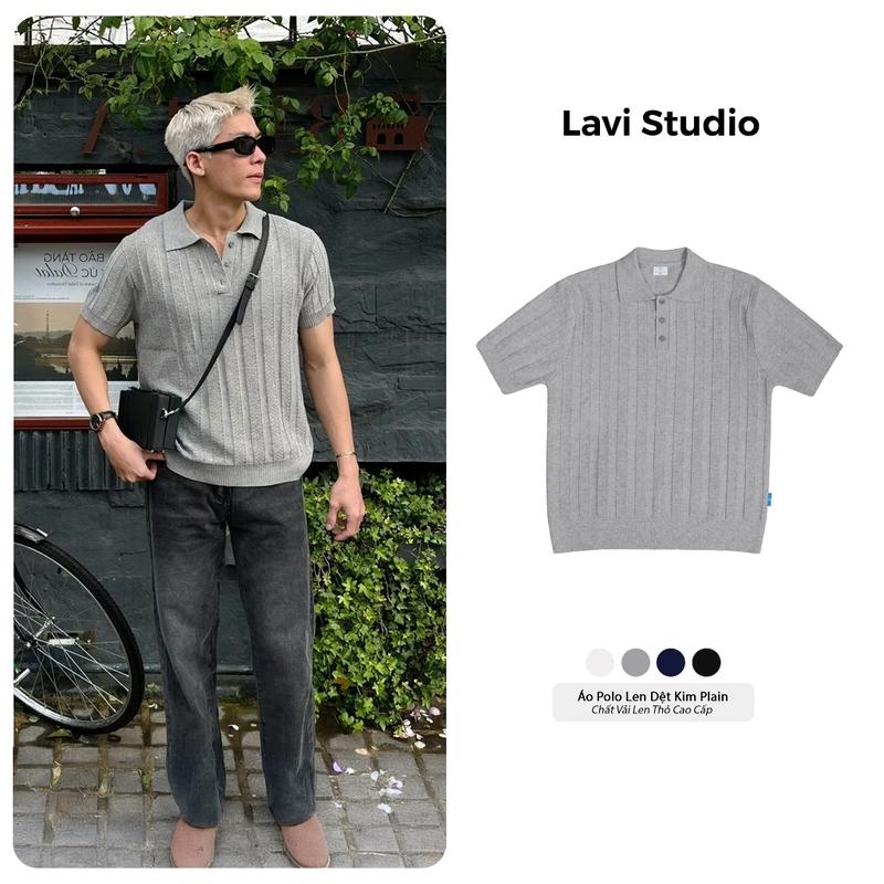 Áo Polo LEN THỎ Local Brand Lavi Studio/ Plain Nam Nữ Unisex