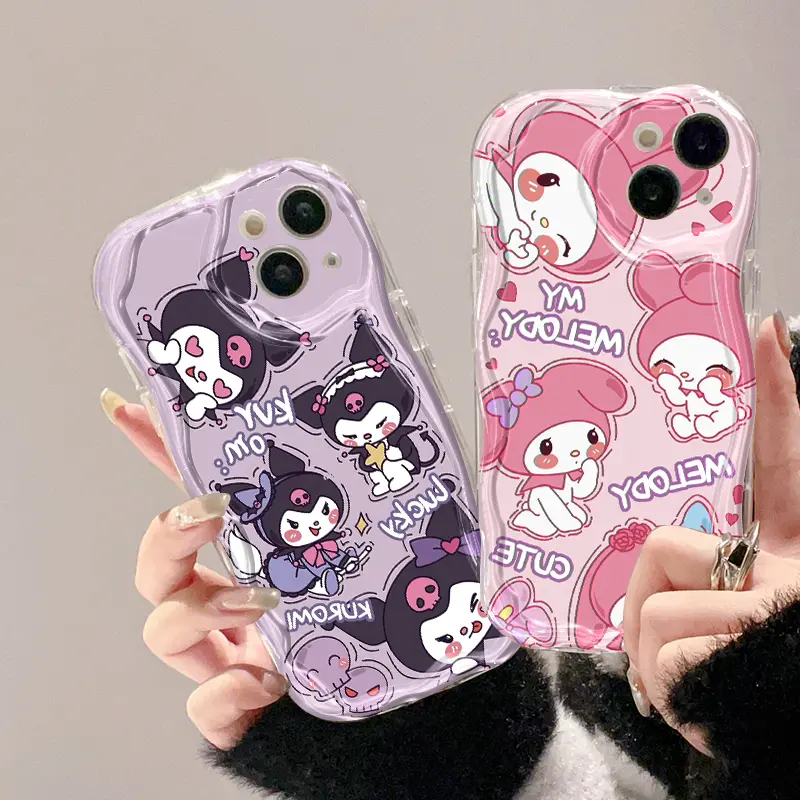 Casing Hp Samsung Galaxy A04 A04E M04 F04 Case Kuromi dan Melody bermotif Casing HP Kembar indah Kesing pelindung Silikon Softcase Netflix Baru Cases 7