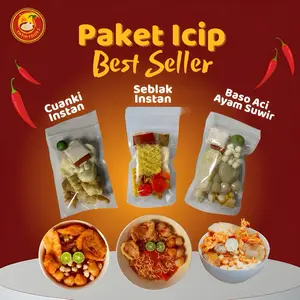 PAKET ICIP CUANKI SEBLAK BASO ACI AYAM SUWIR ISI KOMPLIT