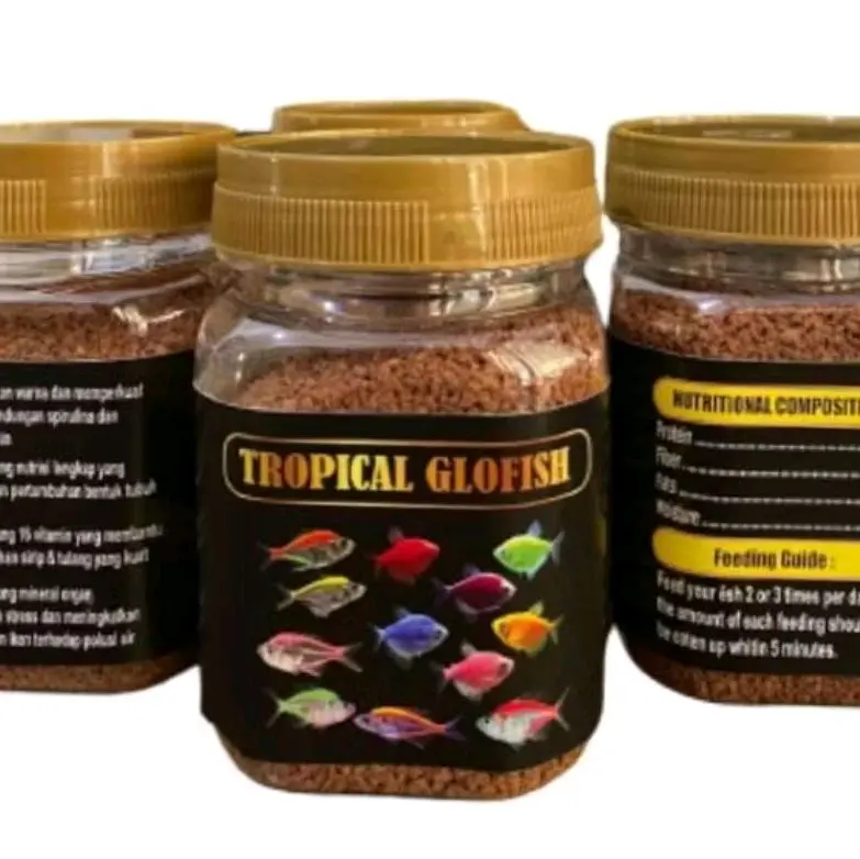 Pelet Ikan Glowfish / Guppy Pakan Makanan Ikan Hias Kecil 100Gram Tropical