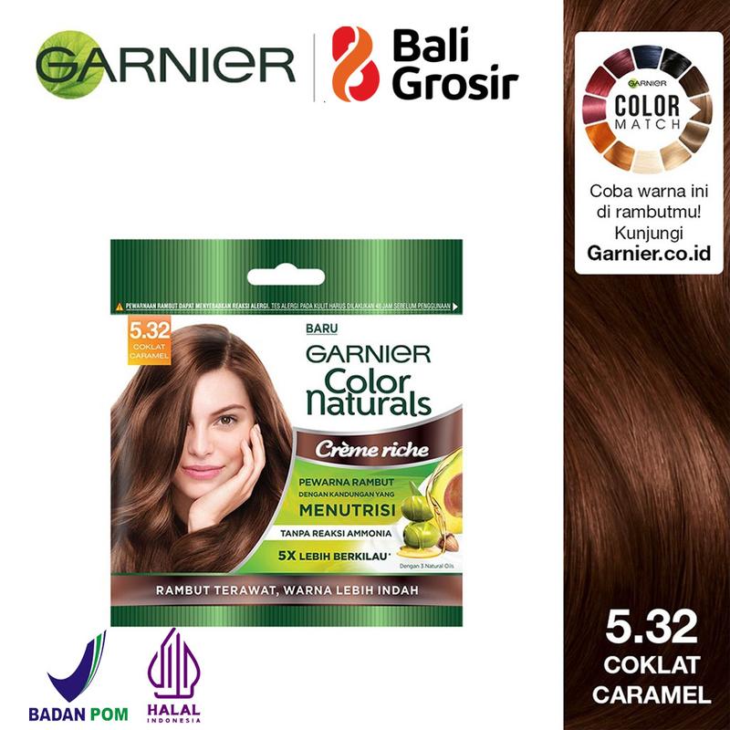 BALIGROSIR - Garnier Color Naturals Pewarna Rambut  Cat Rambut Natural 20g  30g 2