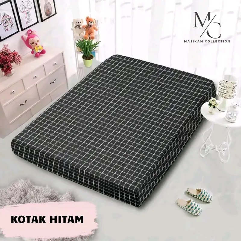Sarung Kasur Busa Resleting Motif Karakter Dewasa Bahan Polyester / Poly China All Size Termurah 2
