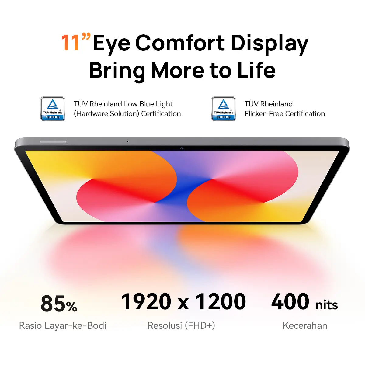 【ONLINE EKSKLUSIF】HUAWEI MatePad SE 11" Tablet [4+128GB] |  FHD+ Eye Comfort Display | 7700mAh | Metal Unibody