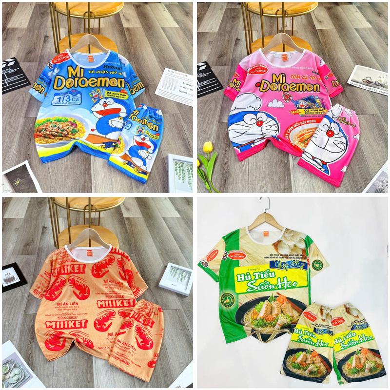  Bộ thun in nhiệt mẫu sting dâu tài lộc quá lớn quần đùi tay ngắn 