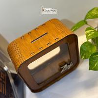 Gambar Celengan Anak Kayu Custom Nama – Kado Ulang Tahun Edukatif | Box Plywood Handmade dari kreasikayukuu Kab. Boyolali 5 Tokopedia