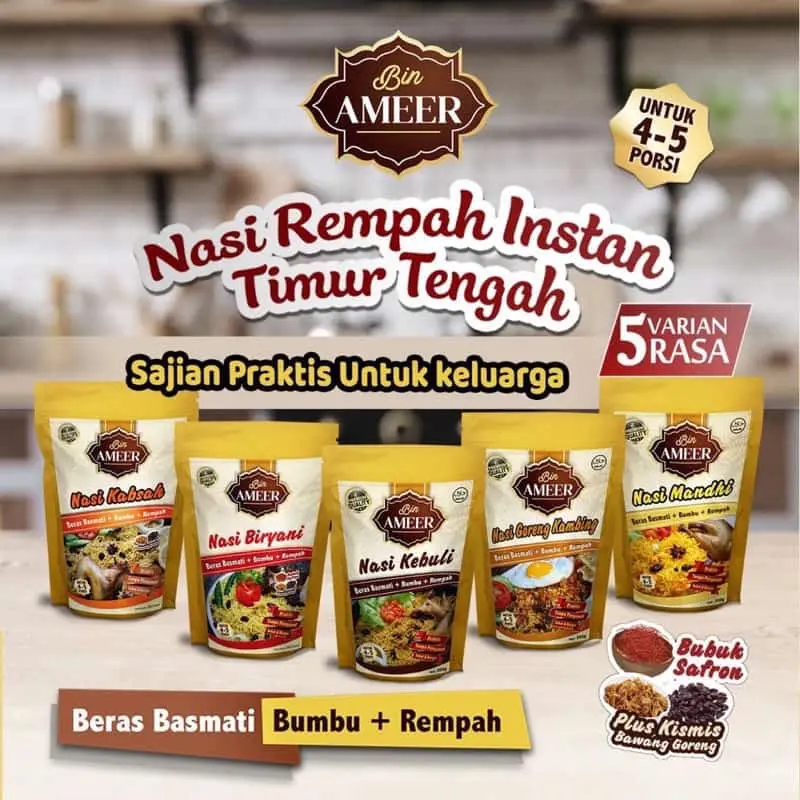bin ameer nasi Arab beras basmati kebuli biryani mandhi