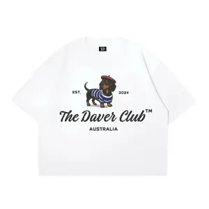 Studio NEW TIDE Kaos Katun Combed 20s Boxy Cut - Unisex, Tahan Lama