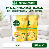 Gambar Dettol Sabun Mandi Cair Fresh Anti Bakteri 370gr (2 pcs) Refill - Body Wash Antibacterial dari Dettol Indonesia Store Kota Administrasi Jakarta Timur 1 Tokopedia