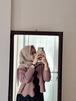 Product Review of Soraya Moeslim Cardi Azura Mix Inner Premium Dress mewah Wanita Dewasa Remaja Pesta Lebaran Cardigan Muslim waffle Santai Kardigan Outer Panjang Casual Kondangan Baju from a**🎀 0