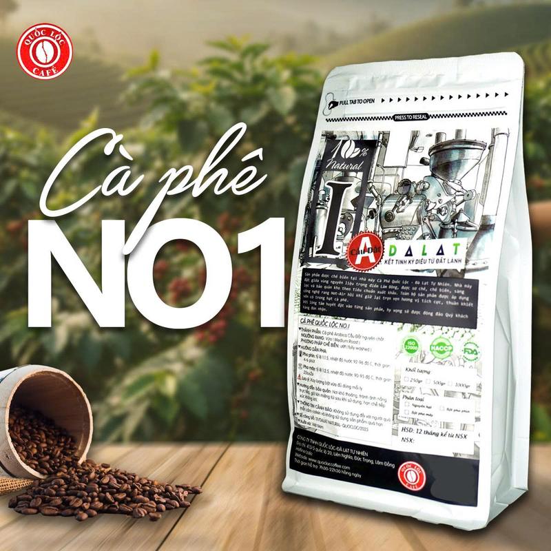  Cà phê rang mộc No1 - Arabica Cầu Đất Cafe Coffee 