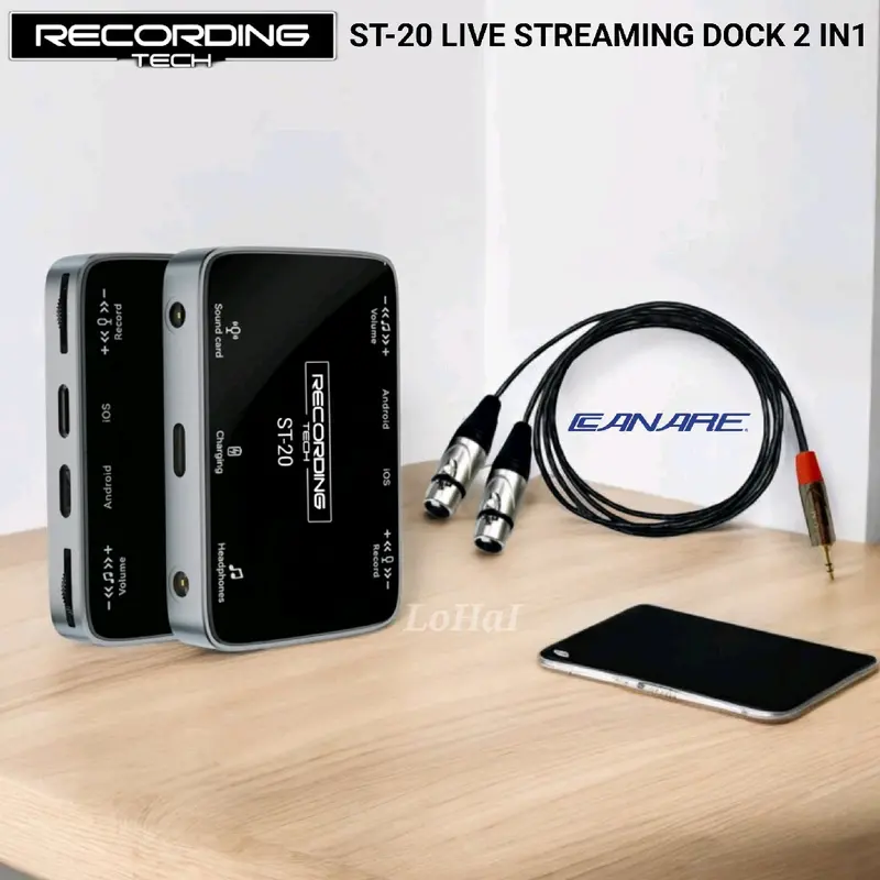 Recording Tech ST20 Live Streaming Dock 2 in 1 RT Dock ST-20 Original 3