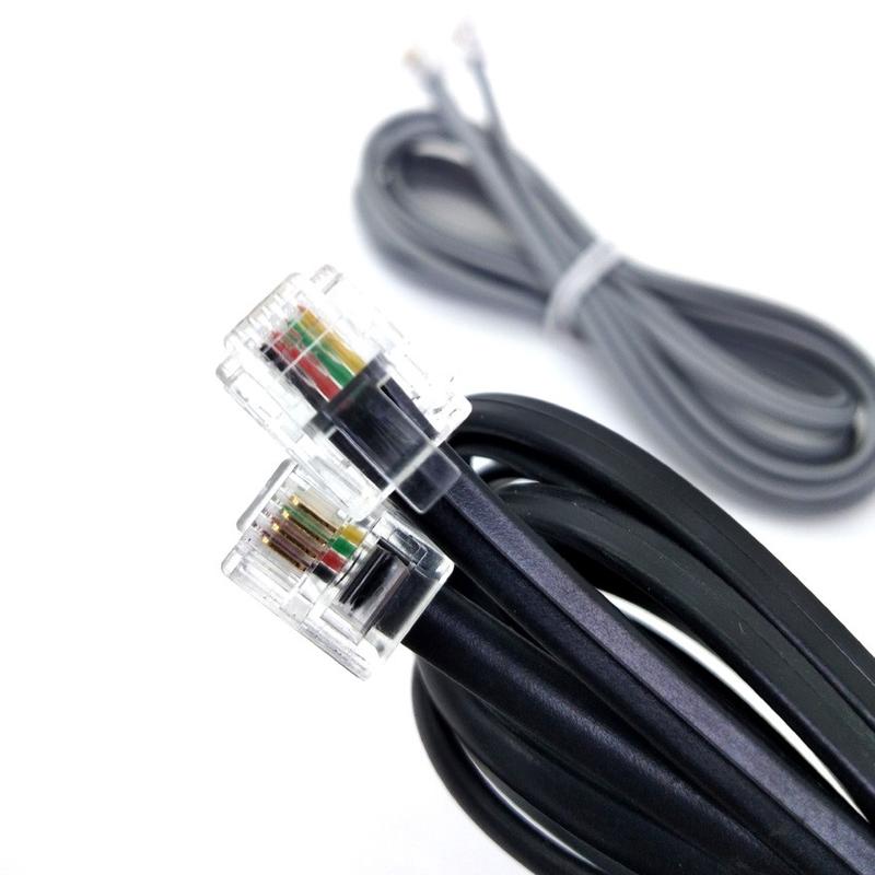 2M Telephone Line Cable 6P4C RJ11 Support DSL Modem Fax Home - TikTok ...