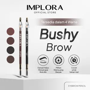Implora Pensil Alis | Eyebrow Pencil Coklat Hitam Dark Brown