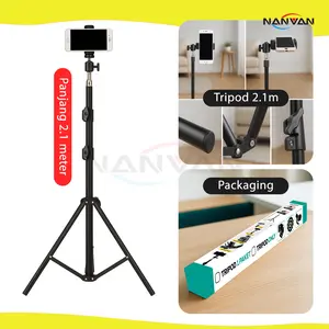 NANVAN Tripod Holder HP,Kamera Tinggi 2.1M – Stand Live Streaming, Rekam Video & Foto