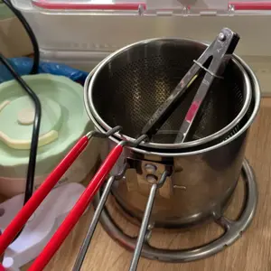 Qiek Deep Fryer Set 4in1 Panci Penggorengan Multifungsi Deep Fryer Serbaguna Anti Lengket
